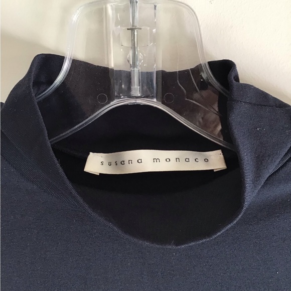 Susana Monaco navy bell sleeve dress, size small - Picture 4 of 5